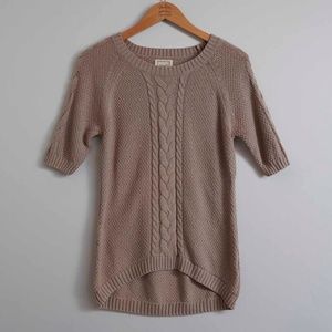 Knit 3/4 Length Sleeve Sweater